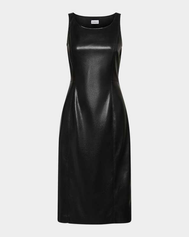 Estella Sleeveless Coated Jersey Dress